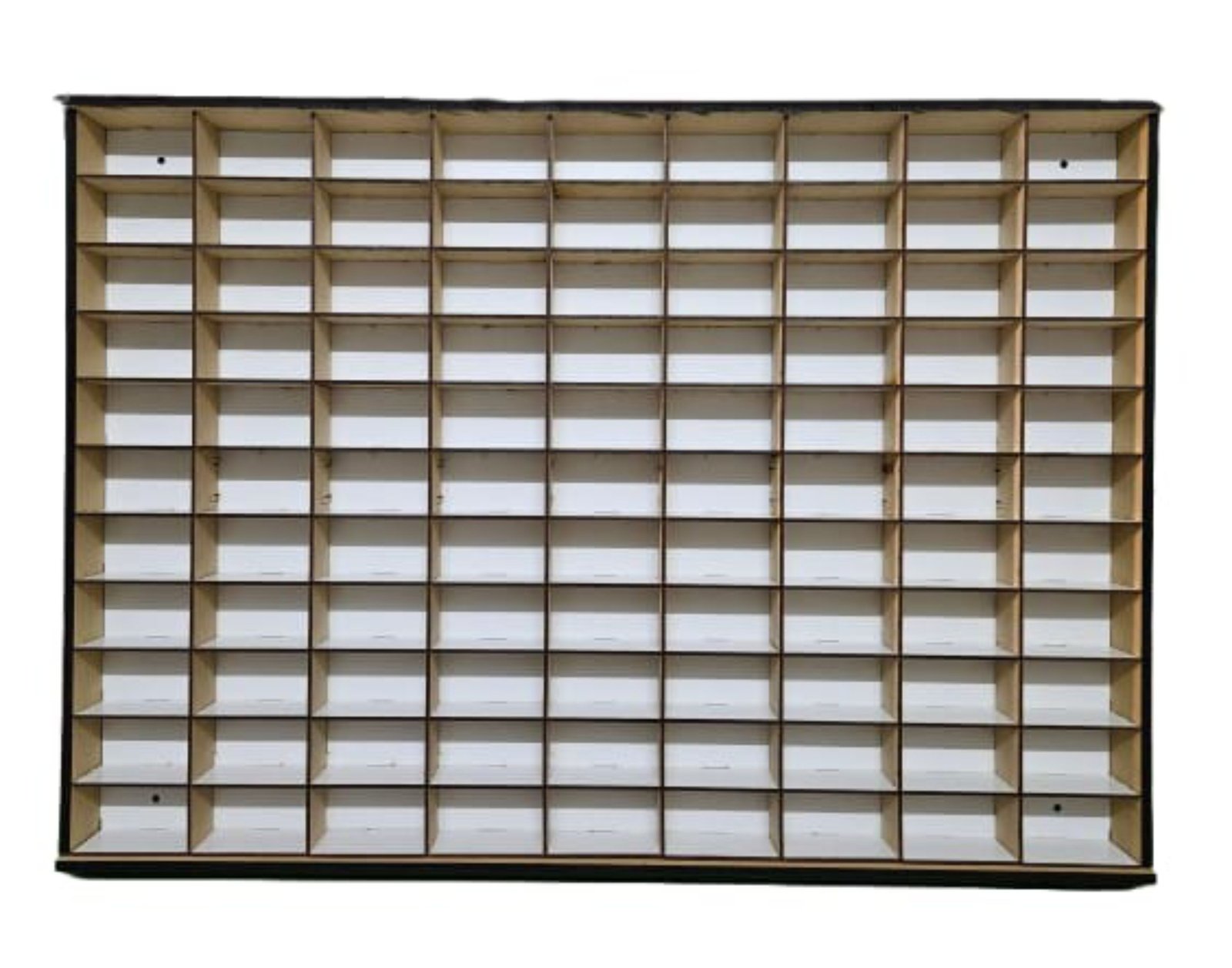Repisa Organizador Exhibidor P/ 99 Autitos Coleccionables Blanco / Mdf