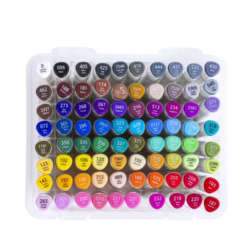 Marcador Dual Marker Doble Punta Artístico X80 Colores Brw - Imagen 2