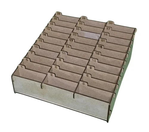 Caja Organizador Guarda Celulares 30 Gaveteros Mdf 3 Mm