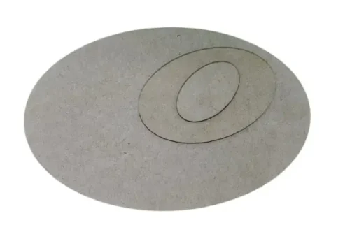 Óvalo Fibrofacil Mdf Figura Laser - 1 un